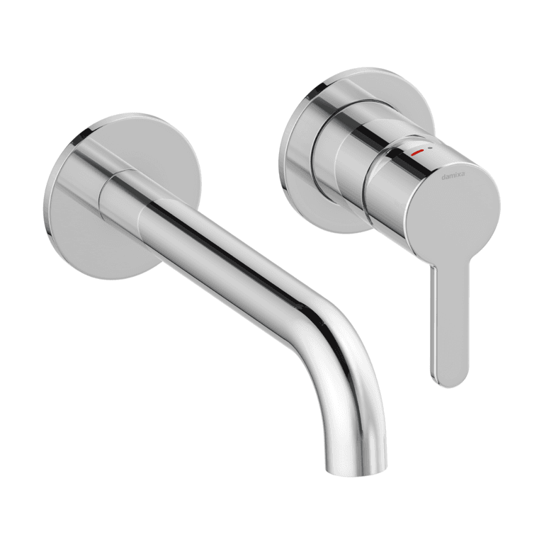 Silhouet servantkran for innbygging m/rosett 180mm