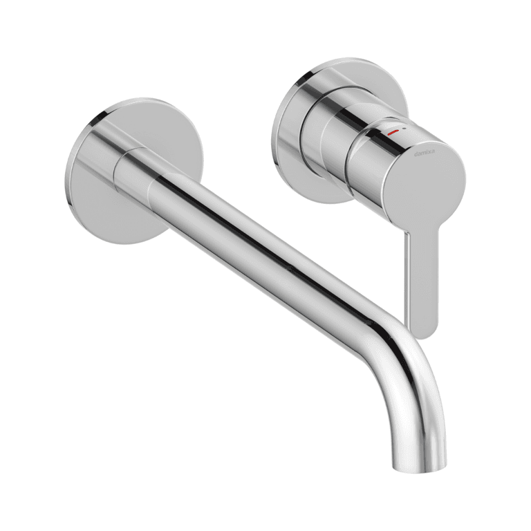 Silhouet servantkran for innbygging m/rosett 250mm