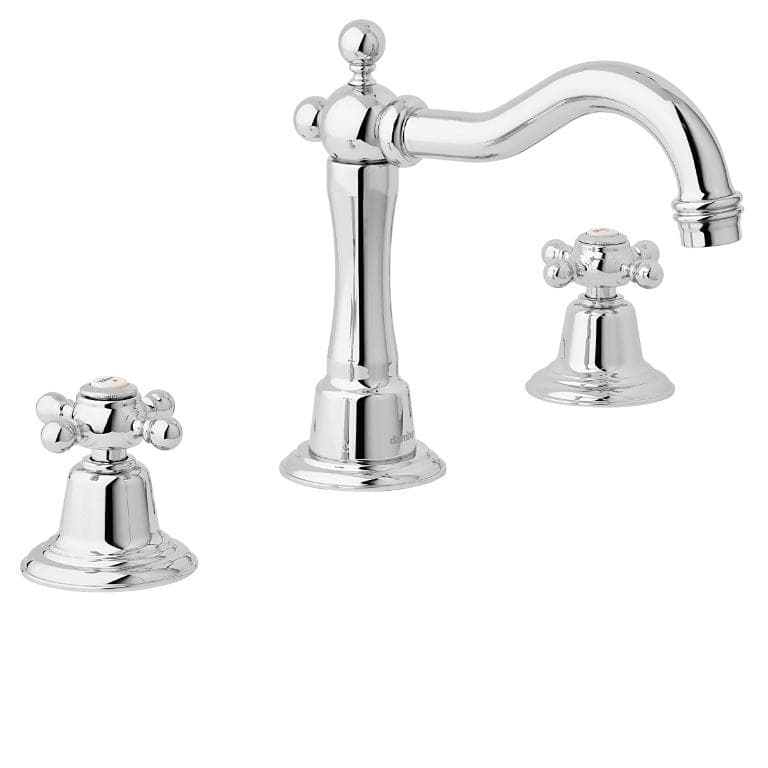 Tradition servantkran 3-hulls m/fast tut, krom