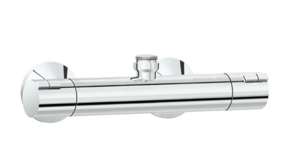 Mini Luxe termostatkran m/stuss opp, krom