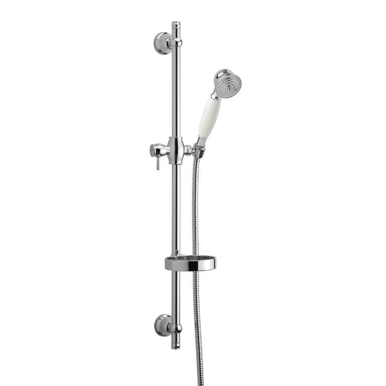 Tradition dusjsett, krom/hvit