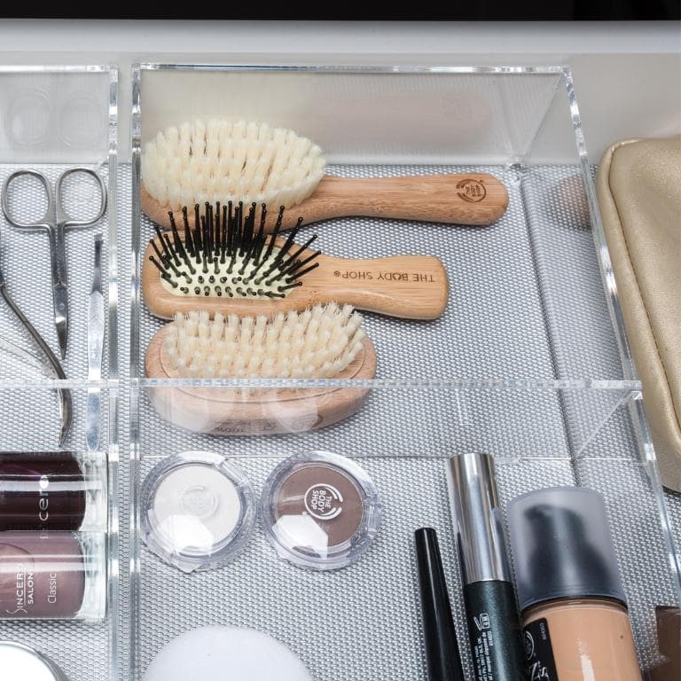 Skuffeinndeler plexiglass sett for skuff