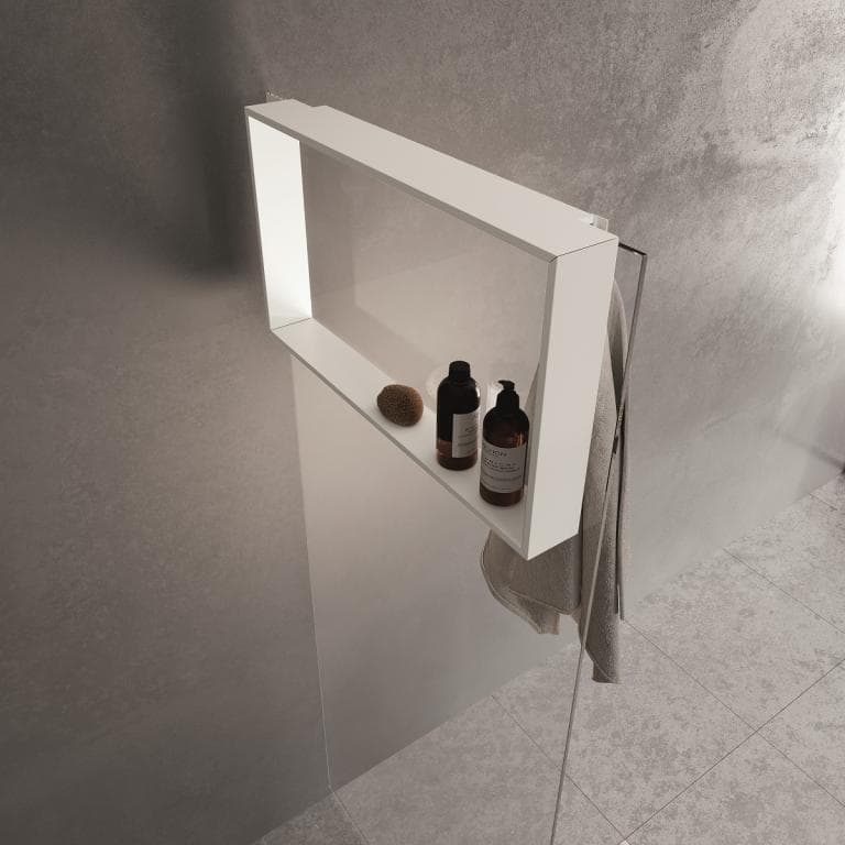 Dusjhylle med håndklekroker