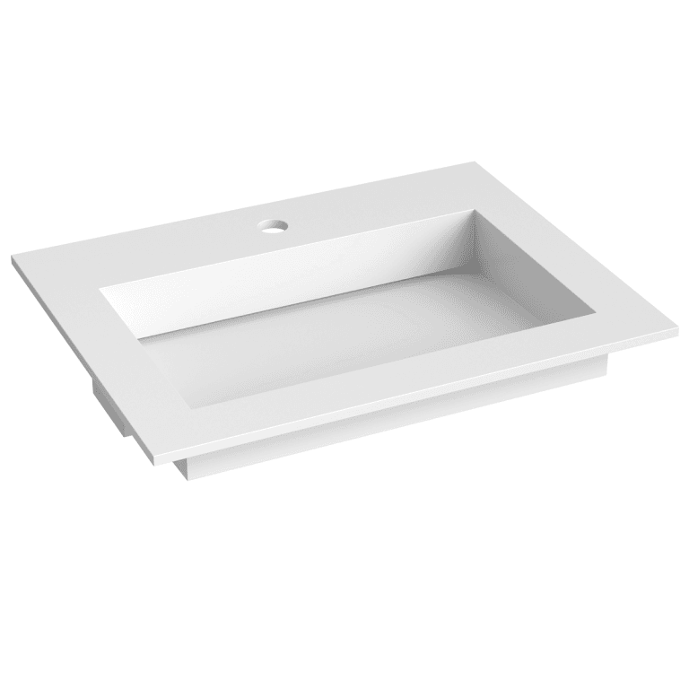 Corian servant med flat bunn